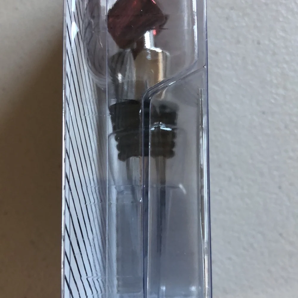 Wild Eye Designs dark red shiny bow wine oil stopper
